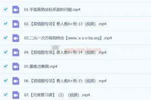 2024 A+寒假春季班 初一数学培训课程（徐丝雨）同步更新