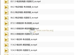 中考物理秒杀50专题精讲视频合集
