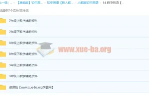 初中英语教学辅助资料打包合集