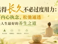 想活得长久不必过度用力：放下内心执念，松弛通透才是人生最好的养生之道