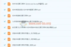 中考英语复习课件试题全套合集