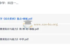 中学教资笔试《综合素质》+《教育知识与能力》重点复习资料包