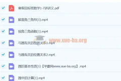 2019年初二数学直播目标班朱韬全课程（暑秋寒春四季完整版）