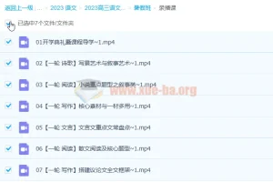 2023高考语文一轮复习 成瑞瑞暑假班直播录播课 秋季班更新2讲
