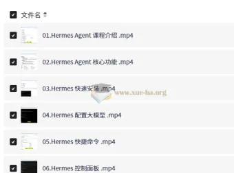 Hermes Agent智能体全维度实战课程：从入门到企业级应用