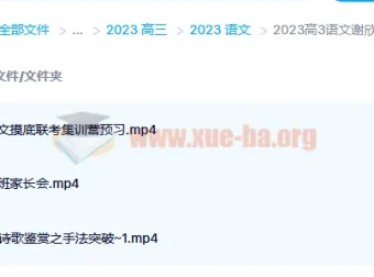 2023高三高考语文谢欣然复读班 暑假班+秋季班课程 含作文素材与答题技巧