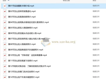宋大大影摄实战教学：30节课带你从摄影小白到随手出大片