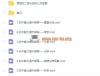 质心物理竞赛 2019初二物理特长班课程视频汇总