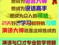演讲与口才视频训练教程合集：主持人播音教学与说话交际实用技巧