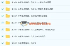 2018中考二轮语文专题突破冲刺满分班16讲 王帆主讲