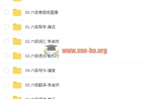 新东方六级全程班网课视频教程+配套讲义合集