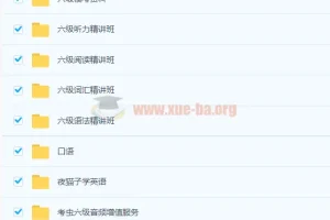 考虫大学英语六级全程班（2019年6月考试）
