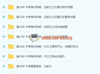 2018中考二轮语文专题突破冲刺满分班16讲 王帆主讲