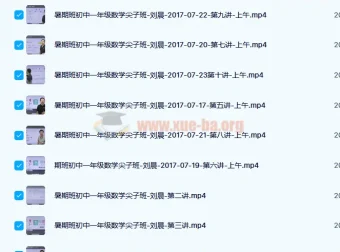 刘晨初一数学暑假尖子班10讲完整课程含讲义