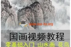 国画视频培训教程自学高清零基础教学入门花鸟山水画水墨技法