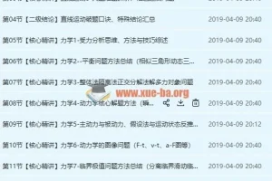 坤哥物理2019高考一轮力学系统提高班 实验专题与经典模型全攻略