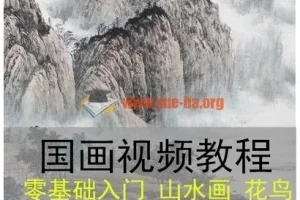 国画视频培训教程自学高清零基础教学入门花鸟山水画水墨技法