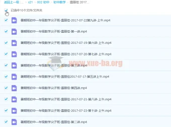温丽佳 2017暑 初一数学暑假尖子班 10讲完结