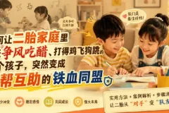 二胎家庭必读：如何让孩子从争风吃醋变成互帮互助的铁血同盟