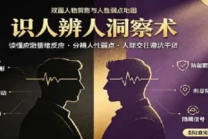 识人辨人终极心法：读懂应激情绪反应，分辨人性弱点，人际交往避坑干货