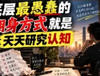 底层最愚蠢的翻身方式就是天天研究认知