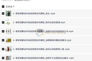 零基础学美女摆姿拍照摄影教程：谱哥动作美姿思维与模特实操课