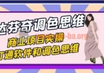 达芬奇调色思维与商业项目实操课，打通软件与调色思路（37节）