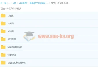 新版安宁日语词汇语法新思维 视频+音频全套学习资料