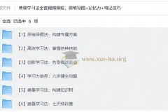 费曼学习法视频课程合集：思维导图+记忆力+笔记技巧全解析