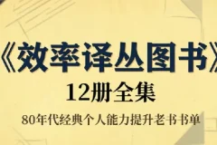 《效率译丛图书》12册全集，80年代经典个人能力提升老书书单