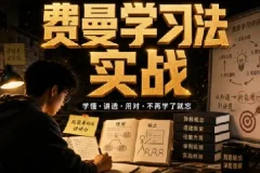 费曼学习法全套视频课程：思维导图+记忆力+笔记技巧系统训练